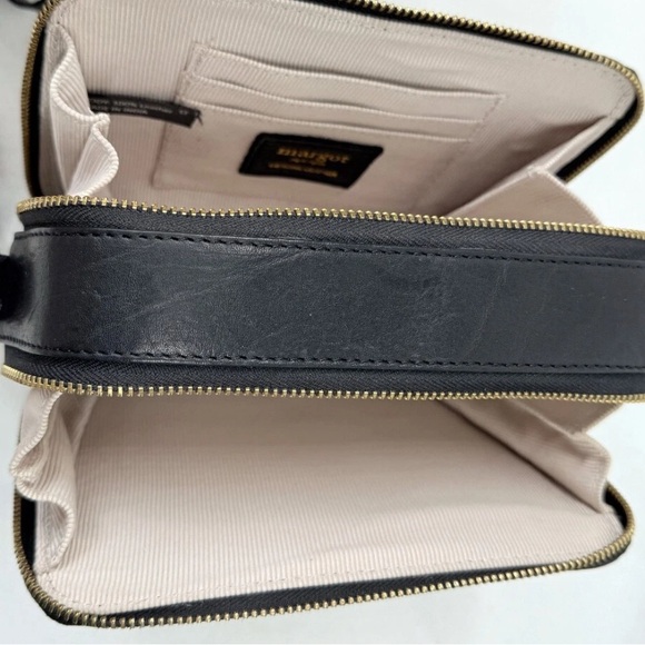 Margot Elena Genuine Leather Black Crossbody Bag - Picture 9 of 9